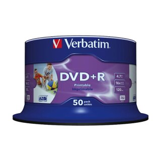 Verbatim DVD+R Rohlinge AZO 4.7GB Datenspeicher (50er Pack)
