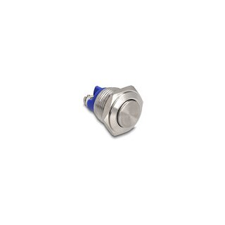 Drucktaster zum Einbau 16 mm 2 x Schraubklemme Taster hoch