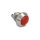 Drucktaster zum Einbau 12 mm 2 x Schraubklemme rot