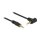 Delock Kabel Klinke 3,5 mm 4 Pin Stecker > Stecker gewinkelt 5 m schwarz