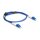 Delock LWL Kabel mit Metallarmierung LC Duplex zu LC Duplex Singlemode OS2 1 m