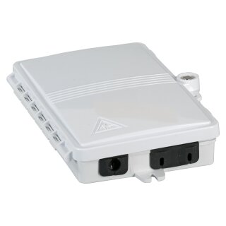EFB FTTH IP65 Anschlussbox fr 4 Fasern, 2 Kupplungen und Faserberlngenaufnahme