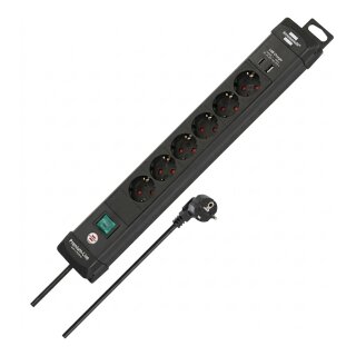 Brennenstuhl Premium Line 6fach schwarz *DE*