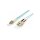 Equip LWL Patchkabel LC->SC 10.00m Multimode Duplex OM3 turq Polybeutel