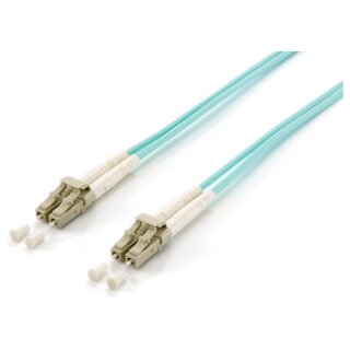 Equip LWL Patchkabel LC->LC 15.00m Multimode Duplex OM3 turq Polybeutel