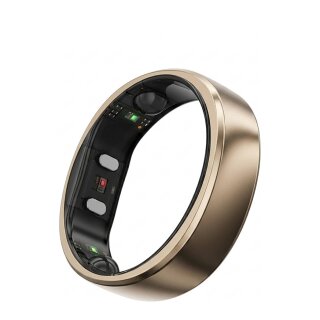 RingConn Smart Ring Gen2 Air für Frauen und Männer - Schlaf- und Fitness Tracking Wearable - Herzfrequenz - Dünengold Größe 13