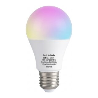 Shelly Plug & Play Multicolor Bulb E27 Gen3 LED Lampe dimmbar Messfunktion WLAN BT