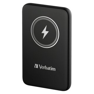Verbatim Wireless Powerbank Charge n Go 10.000mAh (schwarz, Qi, PD 3.0, Quick Charge 3.0)