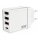 Verbatim Ladegert 30W, 1x USB-C , 3x USB-A (wei, PD 3.0, QC 3.0)