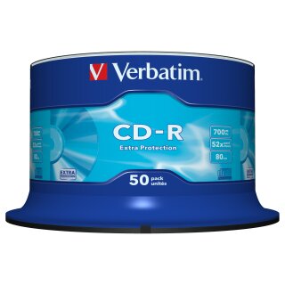 Verbatim CD-R Rohlinge 700MB Datenspeicher (50er Pack)