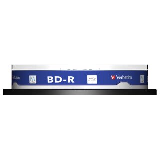 1x10 Verbatim M-Disc BD-R BluRay 25GB 4x Speed Cakebox printable