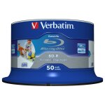 1x50 Verbatim BD-R Blu-Ray 25GB 6x Speed DL Wide...