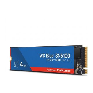 M.2 4TB SanDisk WD Blue SN5100 NVMe NVMe / 2280 / PCIe Gen4 / 5150MB/s Read / 4850MB/s Write