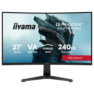 68,6cm/27" (1920x1080) iiyama G-Master GC2784HSU-B1 16:9 FHD VA 0,7ms 240Hz HDMI DisplayPort USB VESA Speaker HDR Black