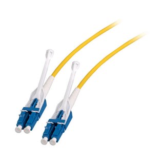 EFB Duplex Patchkabel Push/Pull LC-LC OS2 G657A1 2m LSZH 3mm gelb
