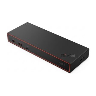 D Lenovo ThinkPad USB4 Dock 5000 - 8K/60Hz, 4K/144Hz, 2x DP, 1x HDMI, 4x USB-A (10Gbps) 2x USB-C, Gbit-LAN, 100W PD 3.1, 135W Netzteil