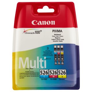 Canon Tinte CLI-526 4541B009 3er Multipack (CMY)