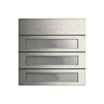 GIRA 5533920 Ruftastenmodul 3f System 106 Edelstahl