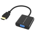 CONCEPTRONIC Adapter HDMI->VGA 1080/60Hz 0.25m sw