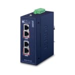 Planet IPOE-270-12V IP30 Industrial 2-Port Multi-gigabit...