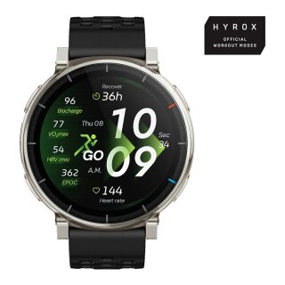 Amazfit Active 3 Premium Black Smartwatch HYROX-Modus