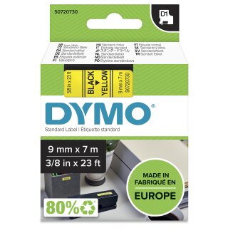 Dymo LabelWriter - D1 Etiketten - 9 mm x 7 m - Gelb - (S0720730)