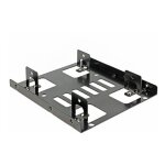 Einbaurahmen HDD/SSD 2x 2.5" auf 3.5