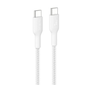 Belkin USB-C auf USB-C Kabel Geflochten, Weiß, 1m, 240W