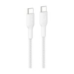 Belkin USB-C auf USB-C Kabel Geflochten, Weiß, 1m,...