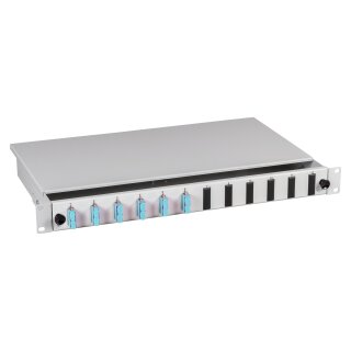 EFB Spleibox gr ausziehbar SC OM4 12xPigtails abgesetzt & 6xDuplex-Kupplung