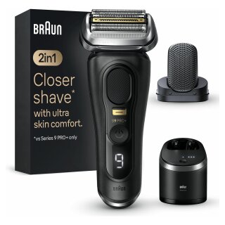 Braun Series 9 Pro+ 9590cc System wet&dry Atelier Black