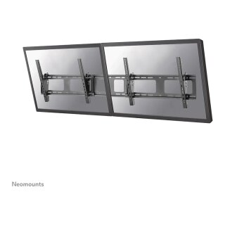 NEOMOUNTS Flat Screen Wall Mount for menu board - 2 screens - landscape 114,3-127cm 45-50Zoll Black