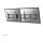 NEOMOUNTS Flat Screen Wall Mount for menu board - 2 screens - landscape 114,3-127cm 45-50Zoll Black