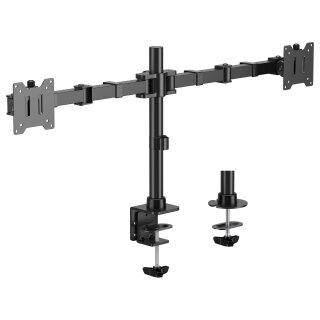 Equip Tischhalterung 17"-35"/2TFT 360° H.Leist. 20Kg schwarz