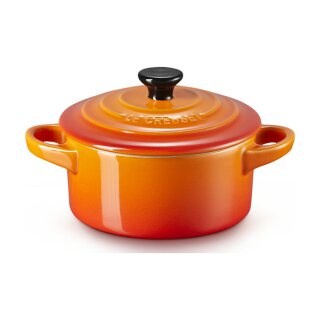 4x1 Le Creuset Mini Braeterset m.Deckel 10x5cm ofenrot