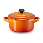 4x1 Le Creuset Mini Braeterset m.Deckel 10x5cm ofenrot