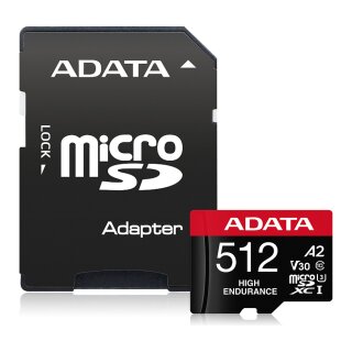 CARD ADATA High Endurance 512 GB microSDXC (UHS-I U3, Class 10, V30, A2)