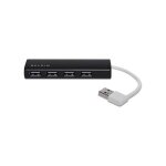 Belkin USB 2.0 HUB, 1:4, SLIM, Passiv, Schwarz
