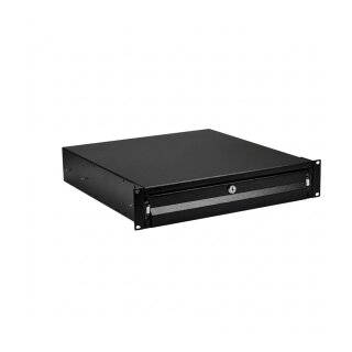 EFB 19" 2HE Tastatur-/Dokumentenschublade, abschliebar, RAL9005