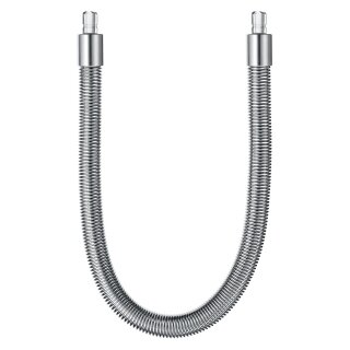 24114 Milchschlauch mit Edelstahlummantelung Silber