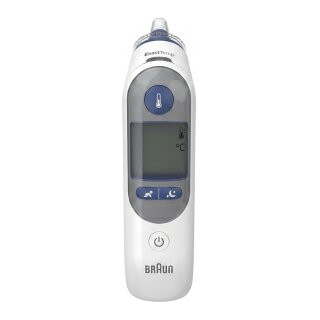 Fieberthermometer ThermoScan 7+ (wei/blau, Infrarot-Ohrthermometer)