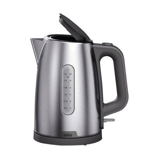 Houshold Wasserkocher PurShine WK 1500 GY (edelstahl/grau, 1,7 Liter, 2.200 Watt)