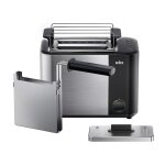 HT 5015 BK Toaster schwarz / edelstahl