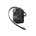 EnerCore CG11 Charger Retractable 2AC+2U + 70W Black