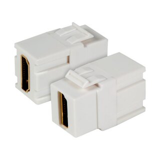 EFB Keystone Einbauadapter HDMI A - A, weiß