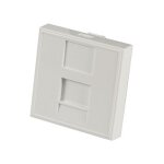 EFB Zentralplatte 22,5x45mm für 1 Keystone, Auslass...
