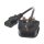 EFB Netzleitung UK BS1363A-C13 180°,schwarz,2m,3x0.75mm