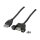 USB2.0 Verlängerung A-A,St.-Einbaubuchse,1.0m,sw,Classic