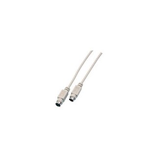 EFB Maus/Tastaturverl. PS/2, PS/2 Stecker, Buchse, 2m, beige