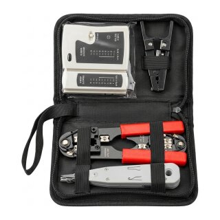 EFB Netzwerk Werkzeug Set mit Tasche, 4-teilig